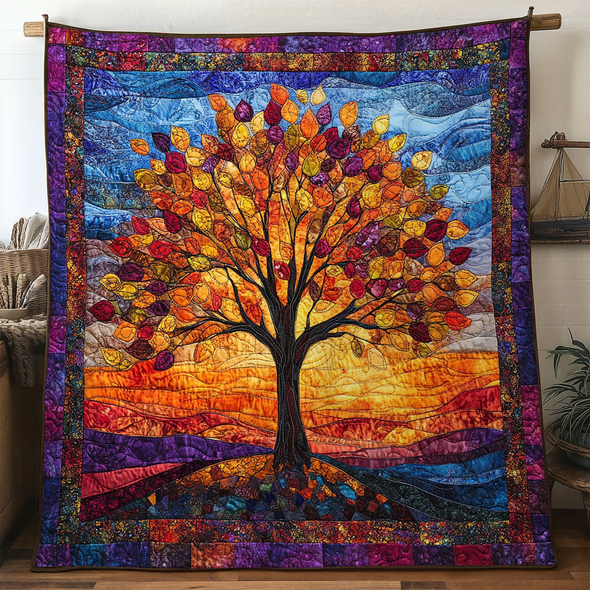 Tree Of Life Genesis Quilted Blanket Gift Ideas For 40Th Birthday Woman