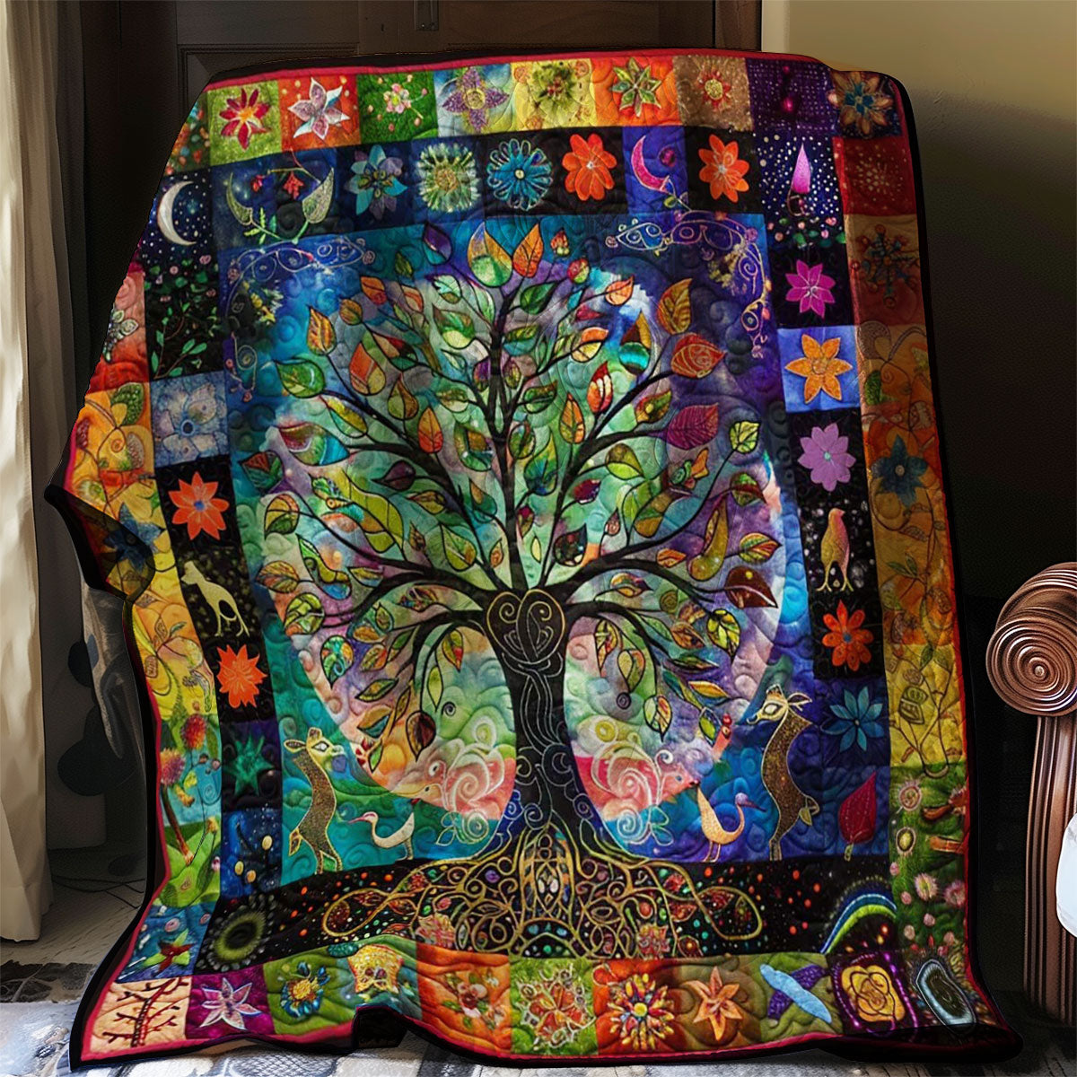 Tree Of Life Quilt Blanket Best Throw Blanket First Time Mom Christmas Gifts