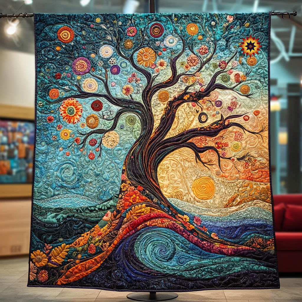 Tree Of Life  Quilt Blanket Winter Blanket Best Christmas Presents For Grandmothers