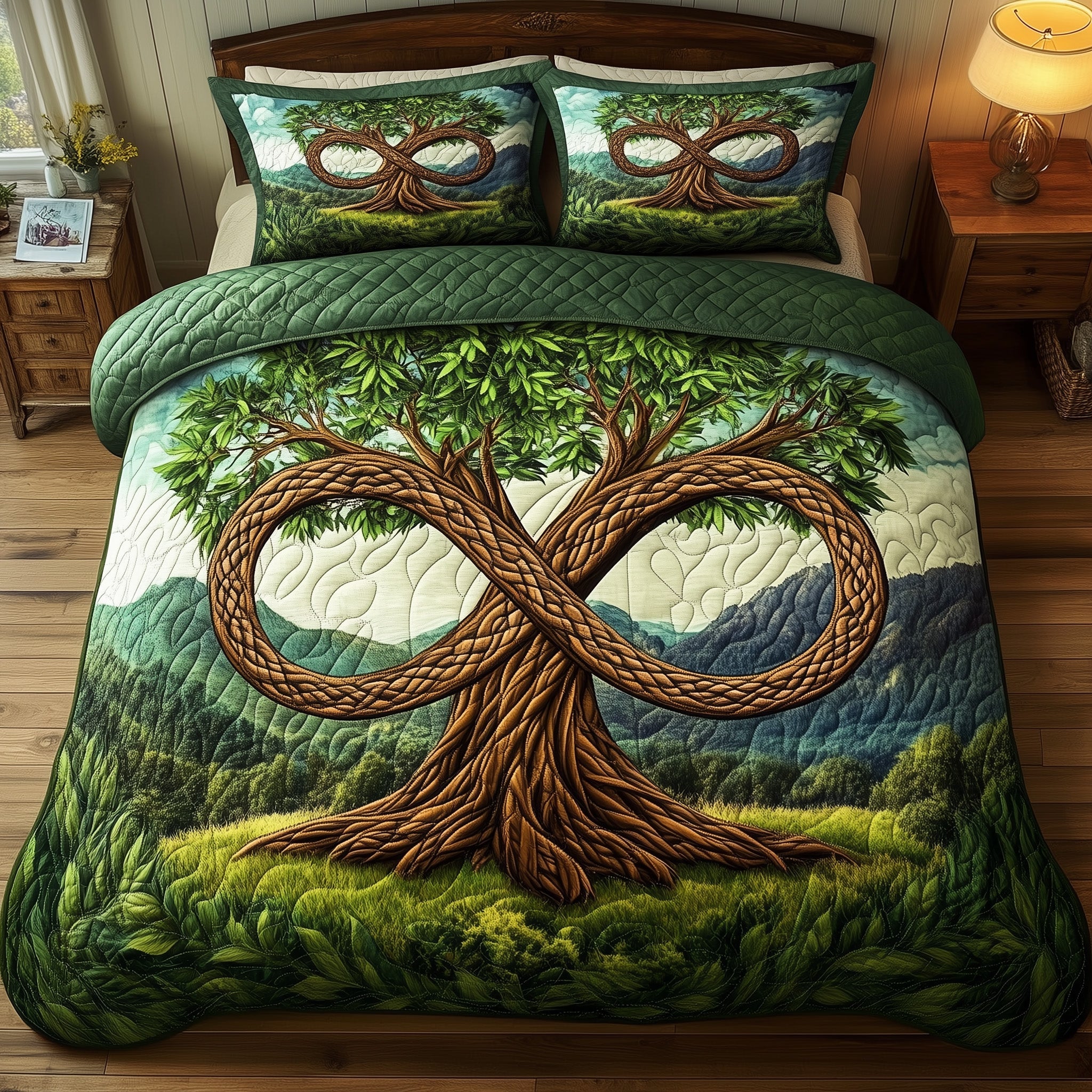 Tree of Life Quilted Bedding Set Duvet Cover Merchandise Tree Of Life Gifts For Men