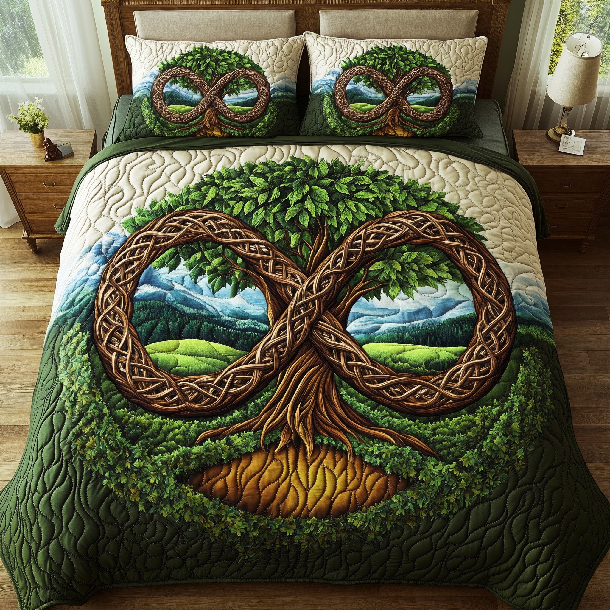 Tree of Life Quilted Bedding Set Duvet Cover Merchandise Tree Of Life Gifts For Mom
