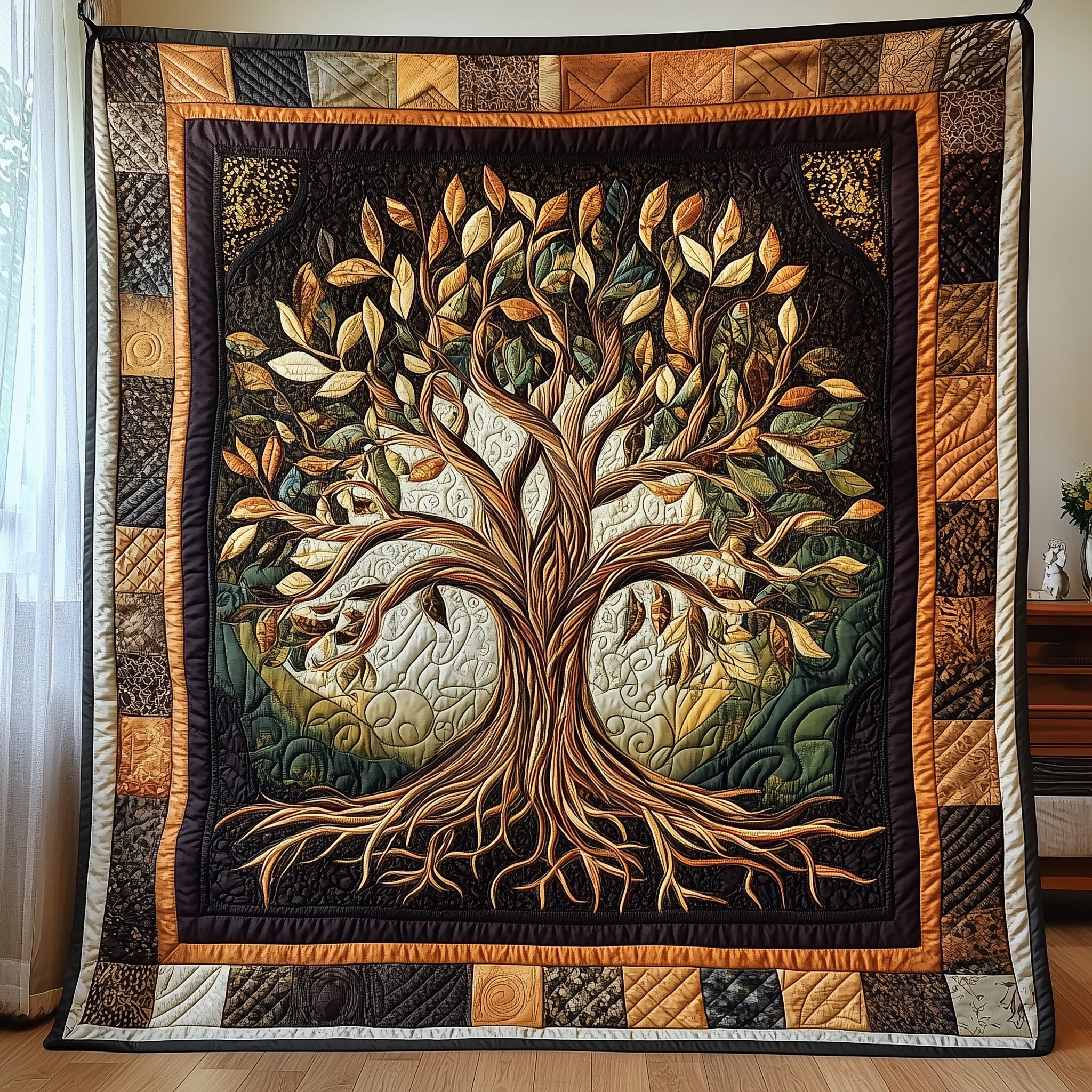 Tree Of Life Quilted Blanket Nice Throw BlanketTree Of Life Christmas Gifts For Parents