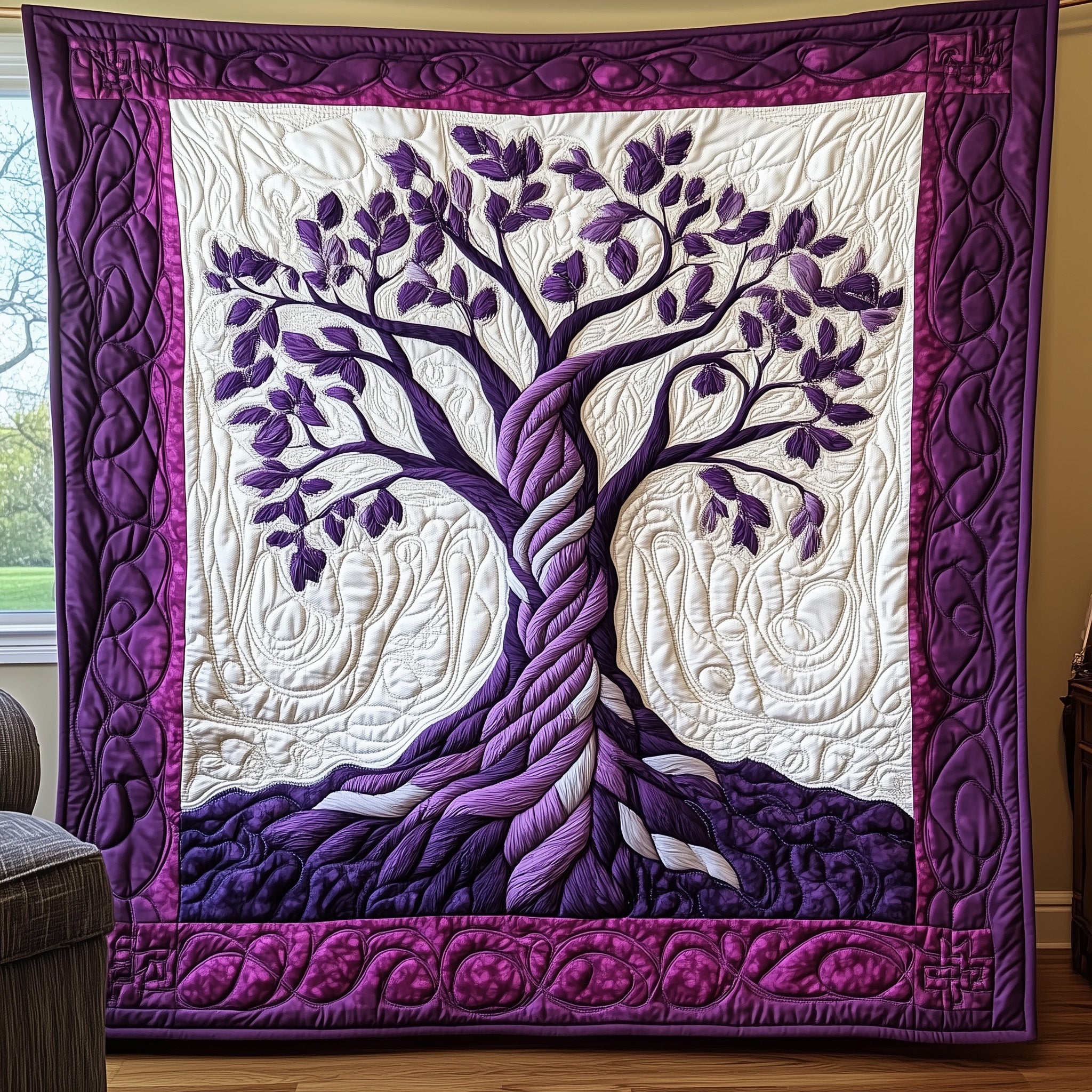 Tree Of Life Quilted Blanket Nice Throw BlanketTree Of Life Gifts For Grangarents