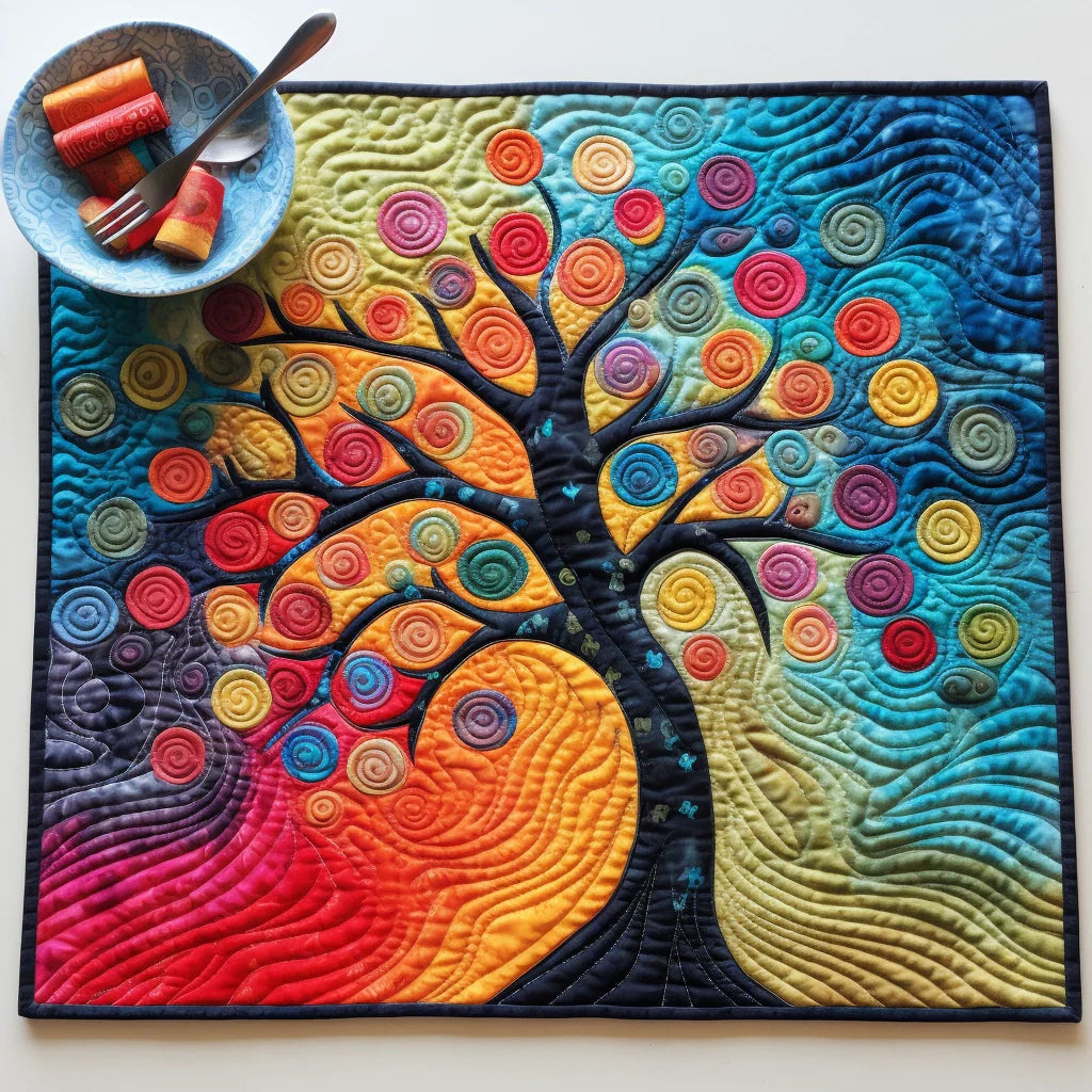 Tree Of Life Quilted Placemat Cute Placemats Birthday Presents For Grandma