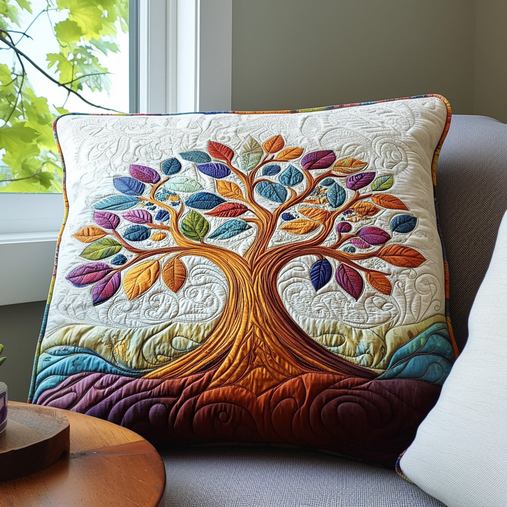 Tree of Light Quilted Pillow Case Decorative Pillow Cases Tree Of Life Gifts For Grangarents