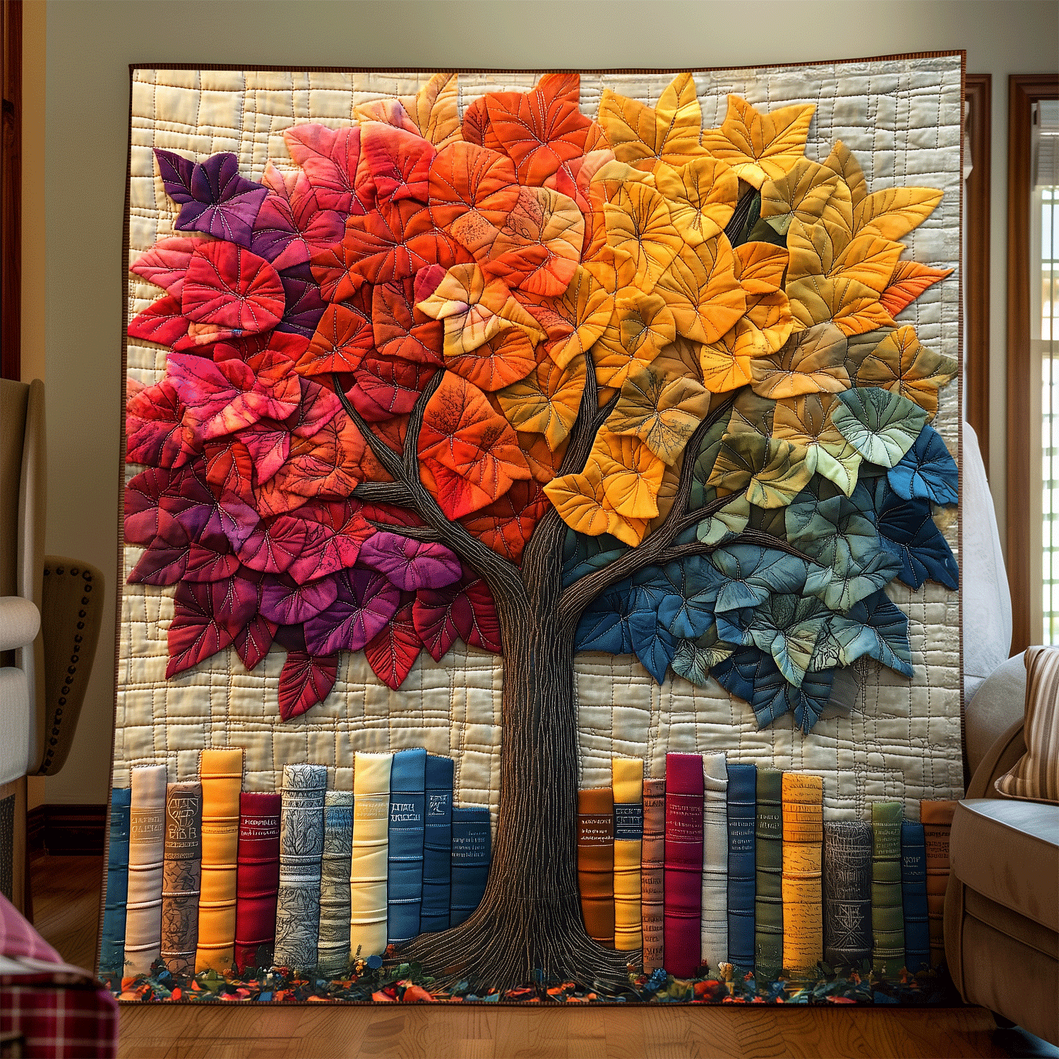 Tree Of Wisdom Quilted Blanket Owl Blanket Idea Gifts For Her