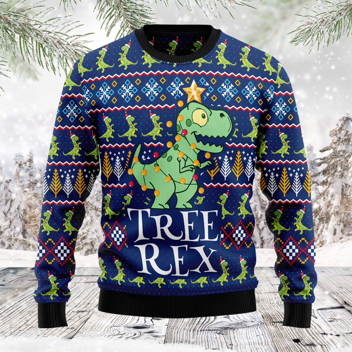 Tree rex  Ugly Christmas Sweater