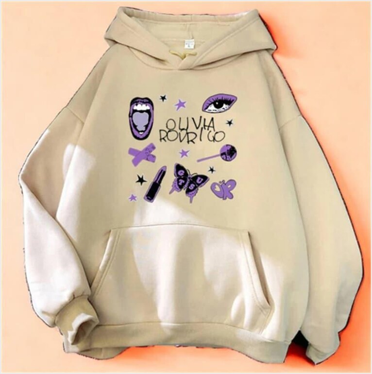 Trendy Olivia Rodrigo New Album Guts Fall Hoodie, , Olivia Rodrigo Guts Art Print Women Jumper Hoodie Gifts For Friends