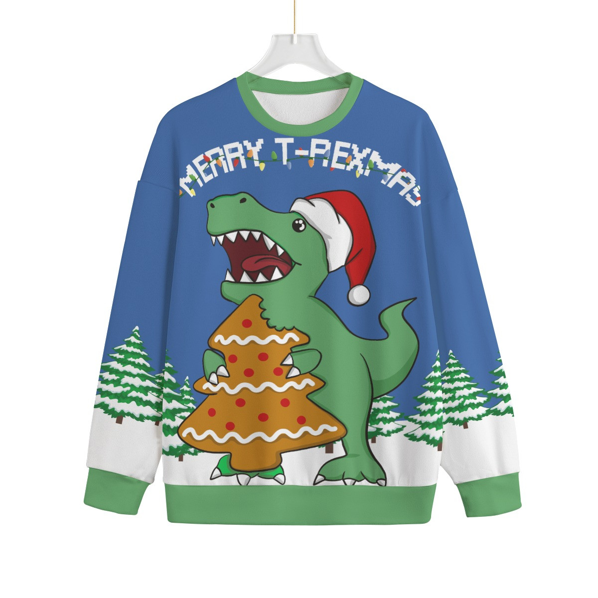 Trex Christmas Cookies Plus Size Ugly Christmas Sweater Adults Christmas Merch Gift That Brings Joy and Warmth