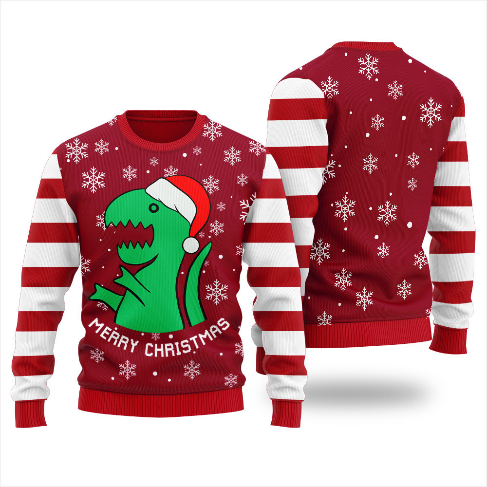 Trex Ugly Christmas Sweater Cute Christmas Sweatshirt for Holiday Spirit