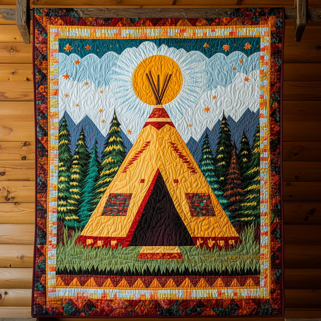 Tribal Comfort Quilted Blanket Best Couch Throw Blanket Native Gifts For Men