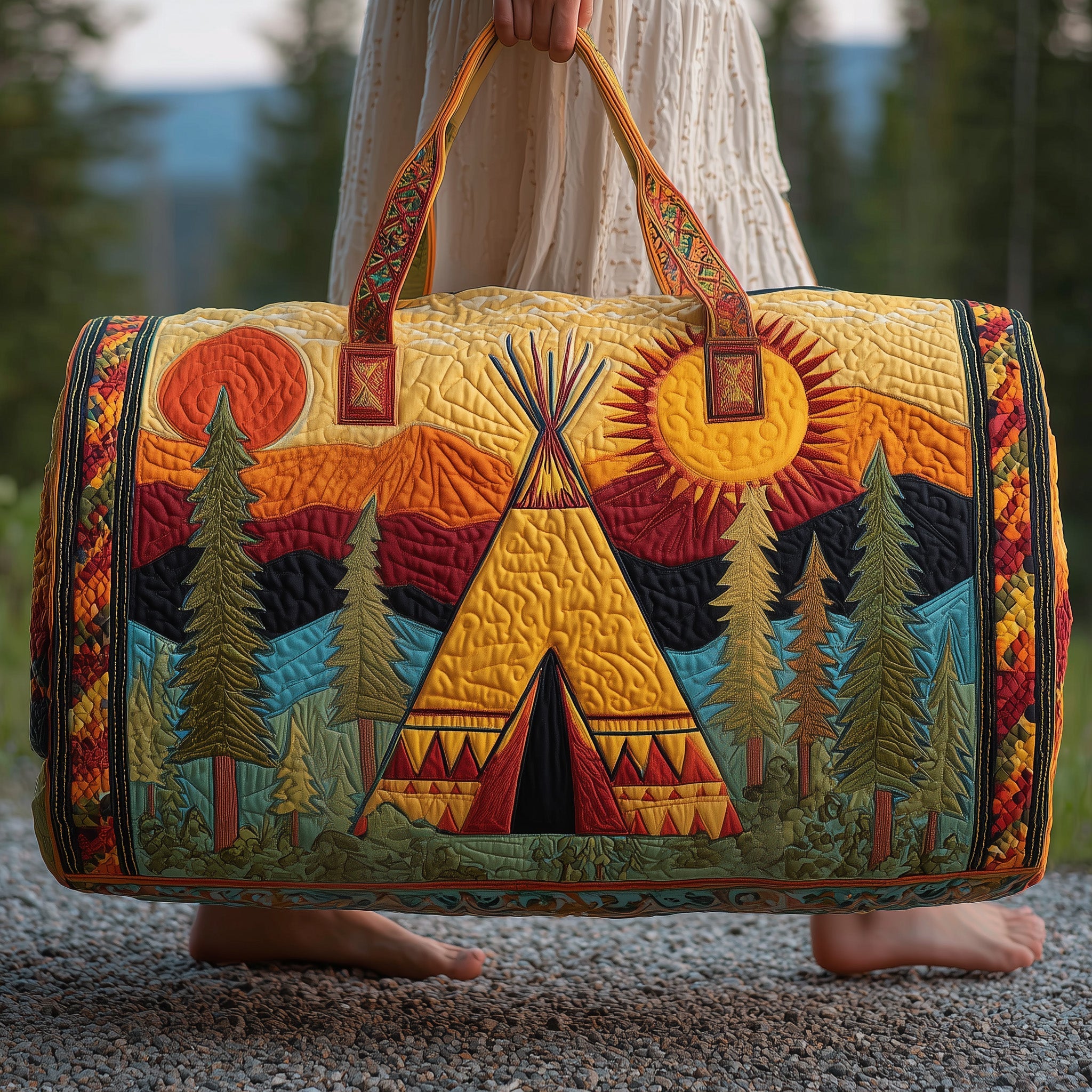 Tribal Comfort Quilted Duffle Bag Stylish And Practical