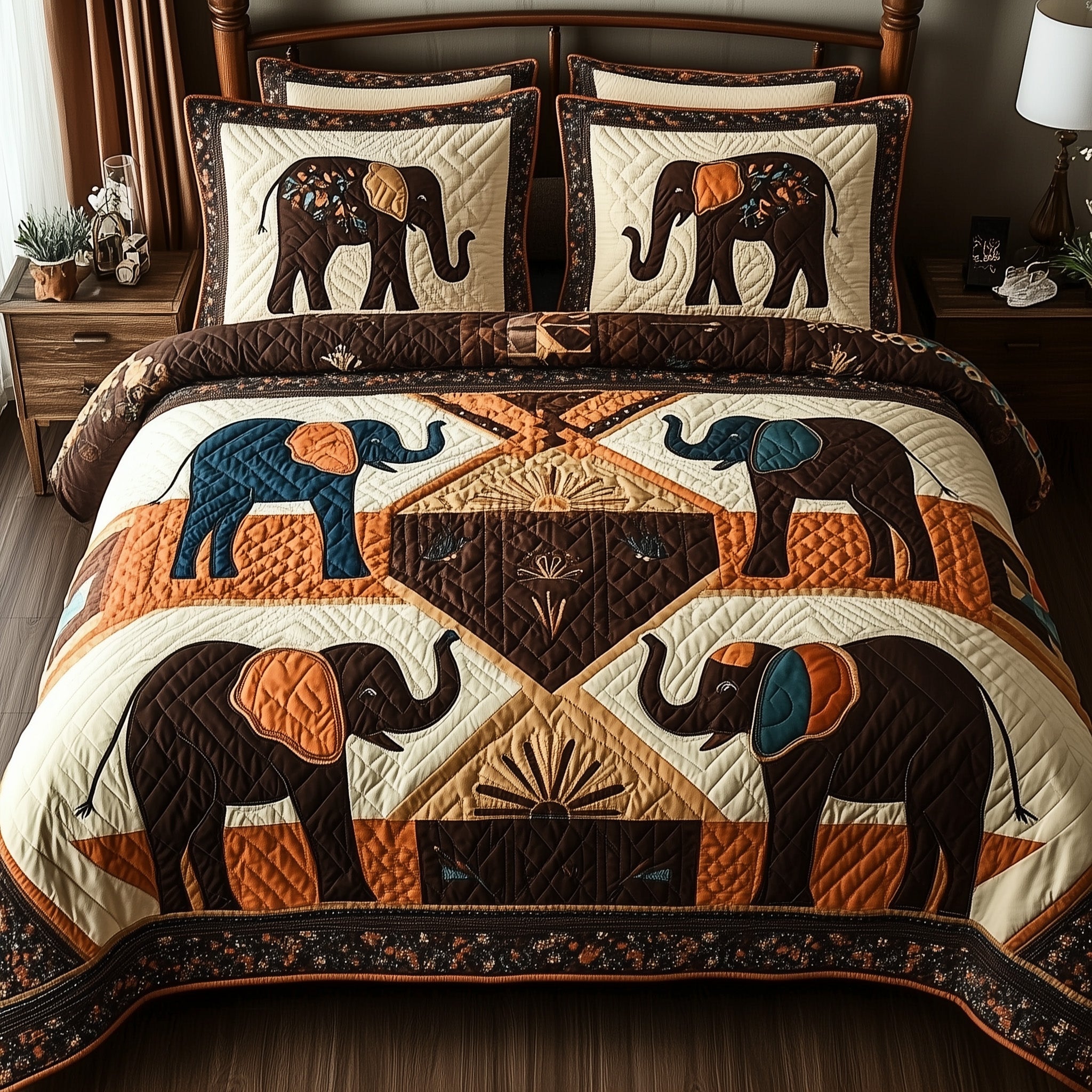 Tribal Majesty Quilted Bedding Set Durable & Long-lasting