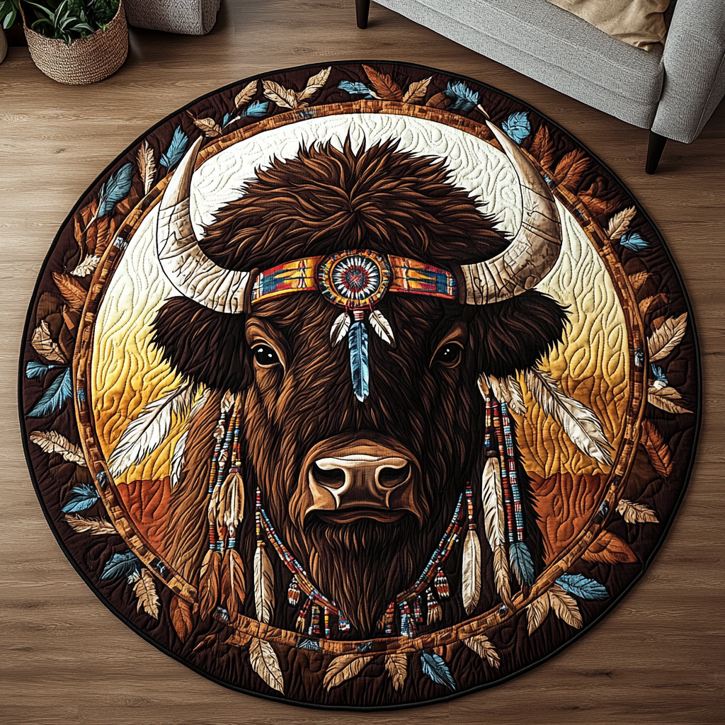Tribal Quilted Round Mat Entryway Design Ideas Sunflower Gift Items