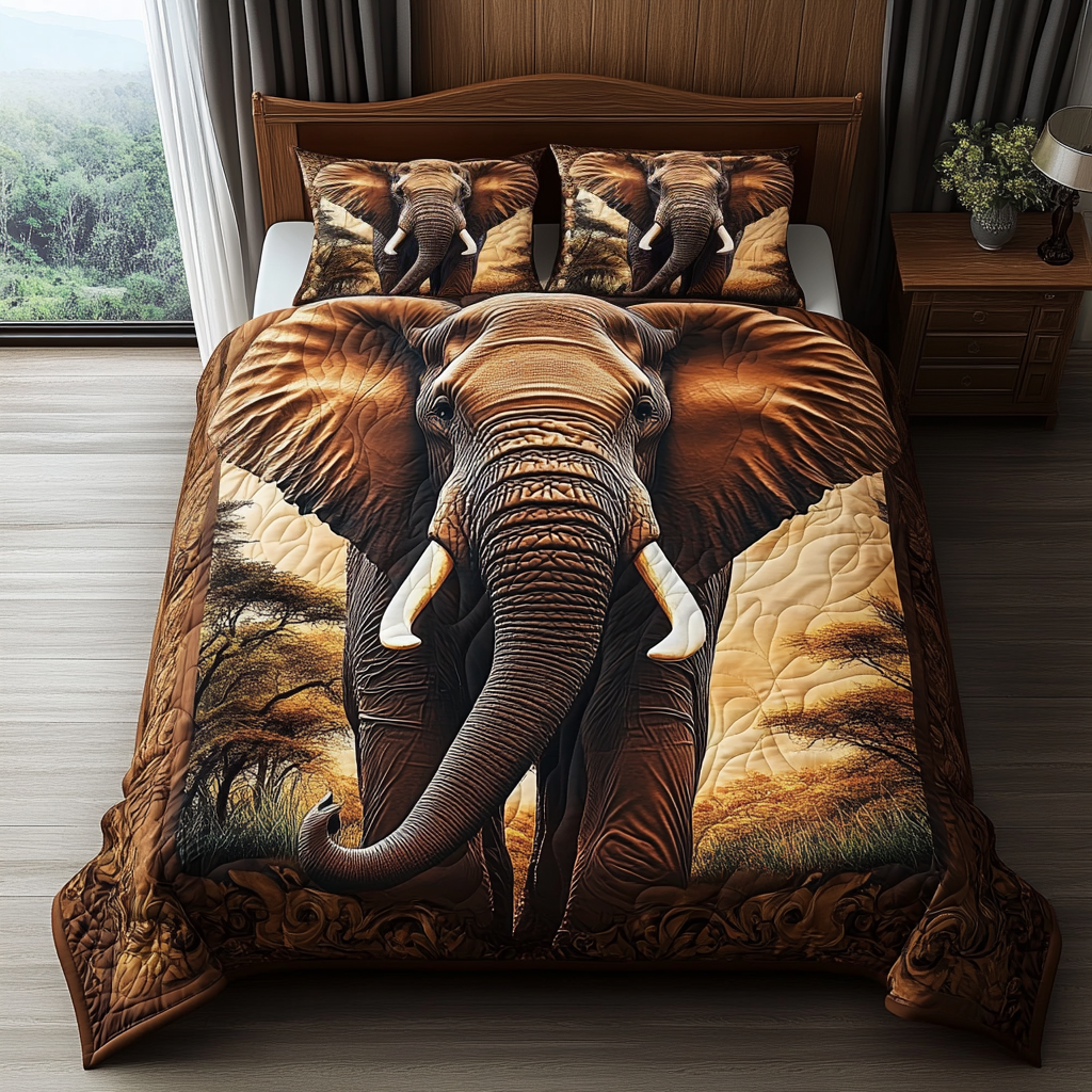 Tribal Titan Quilted Bedding Set Premium Comforter Set for Restful Nights