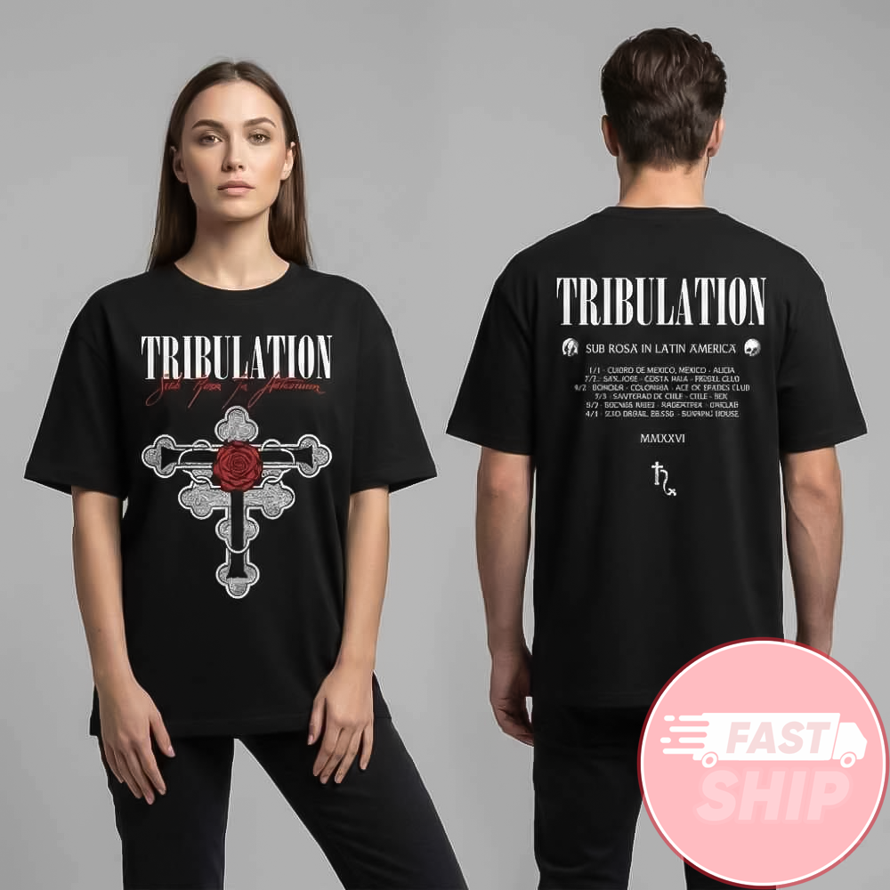 Tribulation Sub Rosa in Latin America Tour 2026 February 13 At Uniclub Buenos Aires Argentina T-Shirt