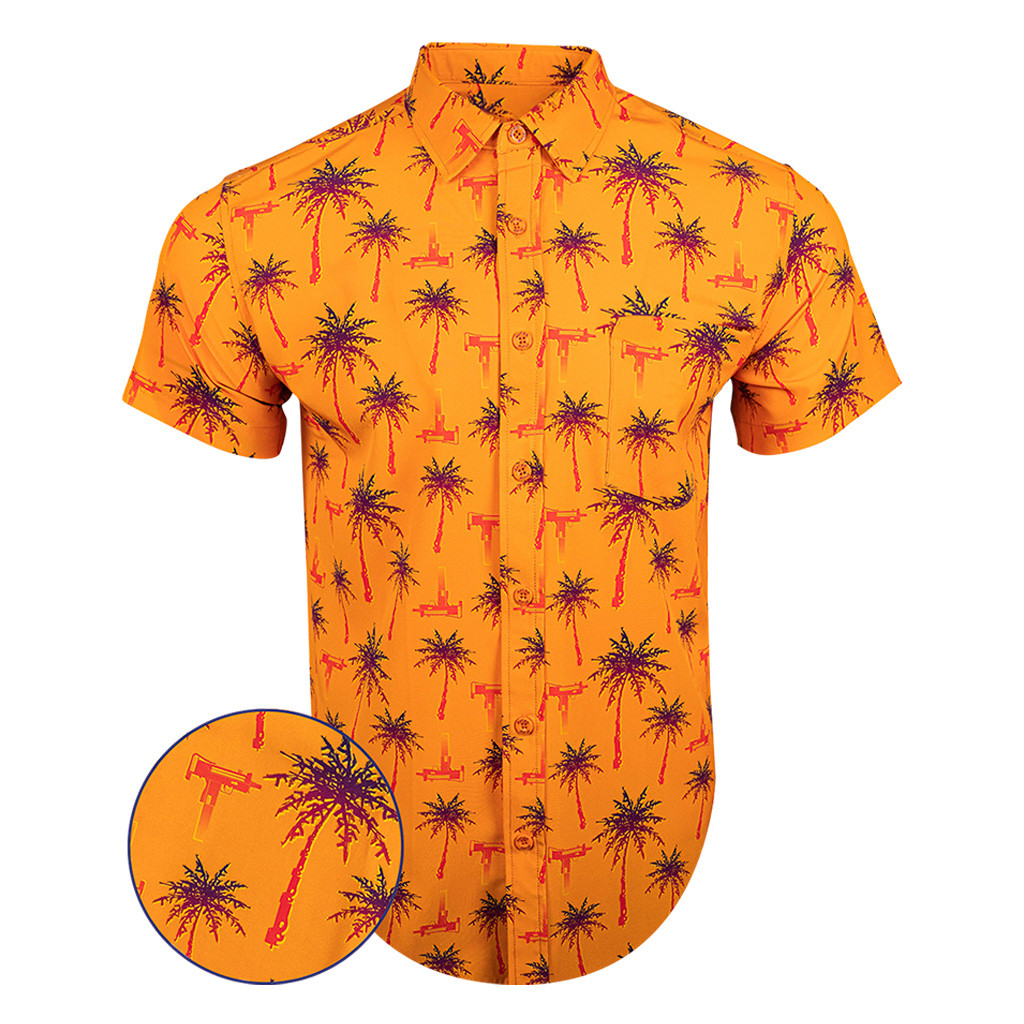 Trigger Happy Sunset Button Down Shirt Outdoor Hawaiian Tactical Shirt Gifts For Son In Law Trigger Happy Sunset Button Down Shirt Outdoor Hawaiian Tactical Shirt Gifts For Son In Law