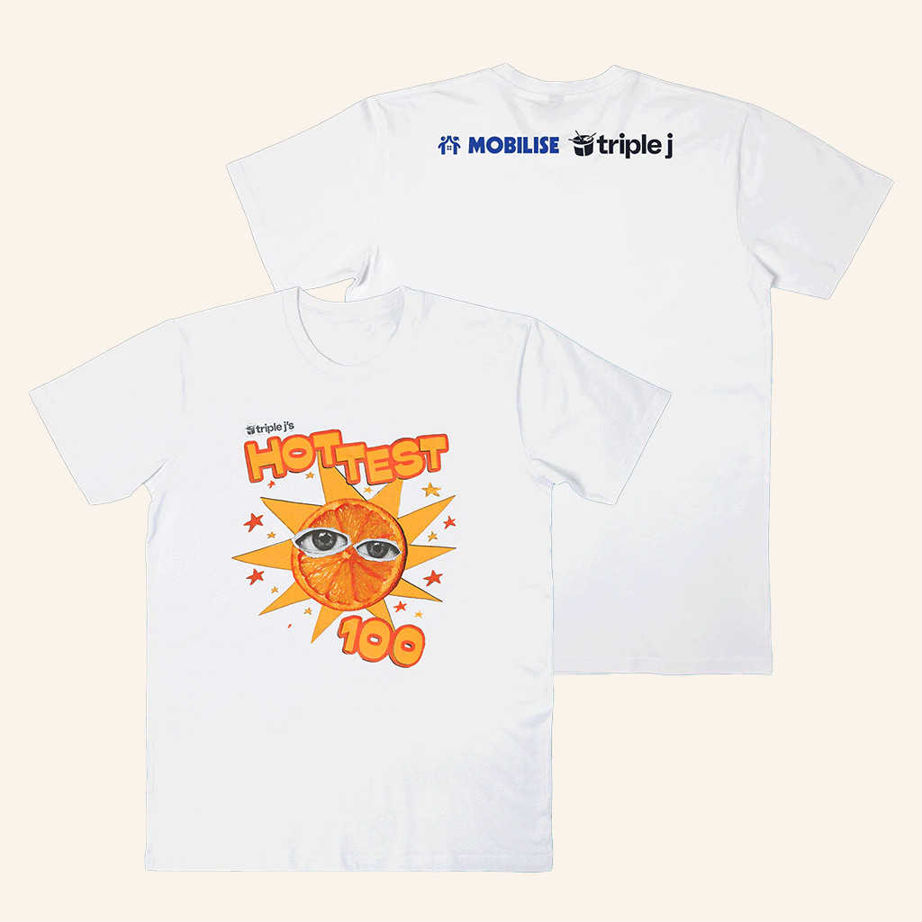 Triple J Merch Hottest 100 2025 White T-Shirt Unique Gifts For Girlfriend
