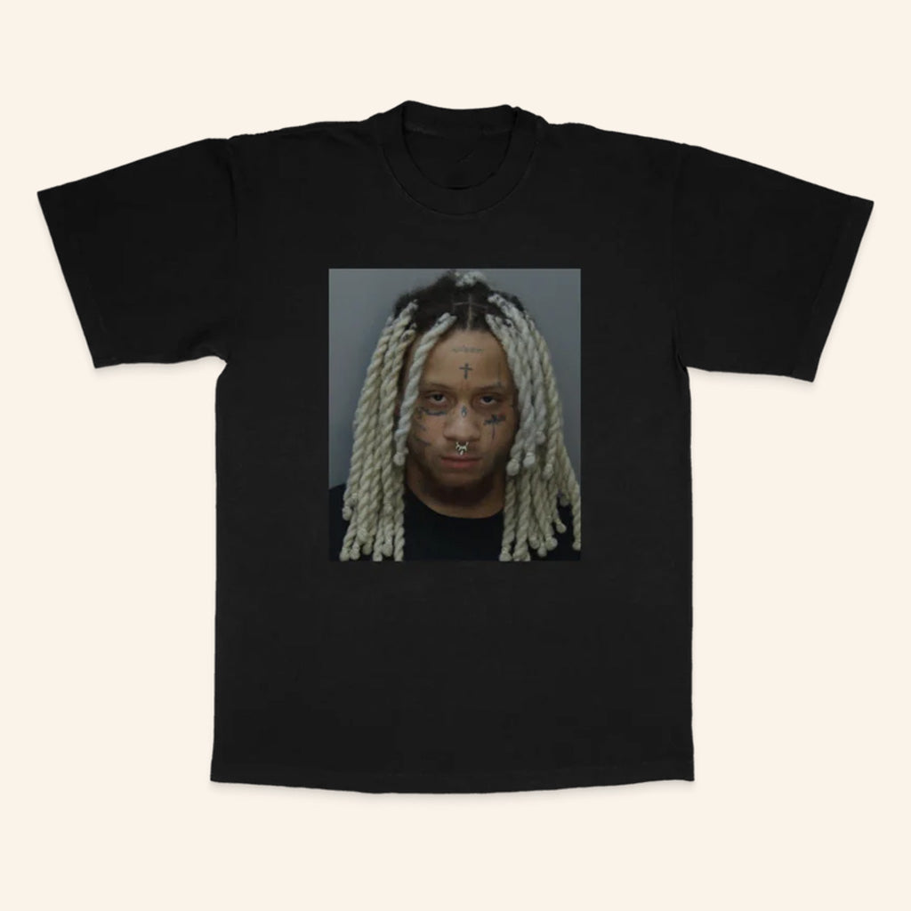 Trippie Redd Merch Mugshot Black T-Shirt Best Birthday Gift For Husband Trippie Redd Merch Mugshot Black T-Shirt Best Birthday Gift For Husband