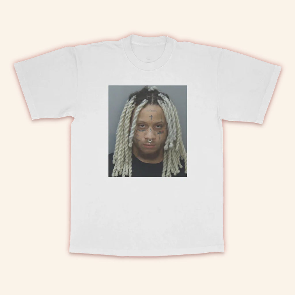 Trippie Redd Merch Mugshot White T-Shirt Best Birthday Gift For Fans