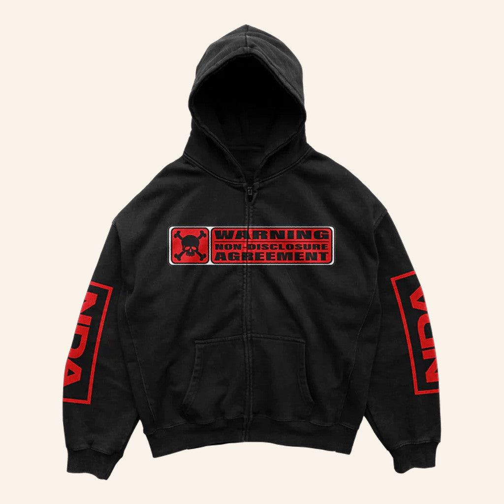Trippie Redd Merch Warning NDA Zip Hoodie Present For Music Lovers