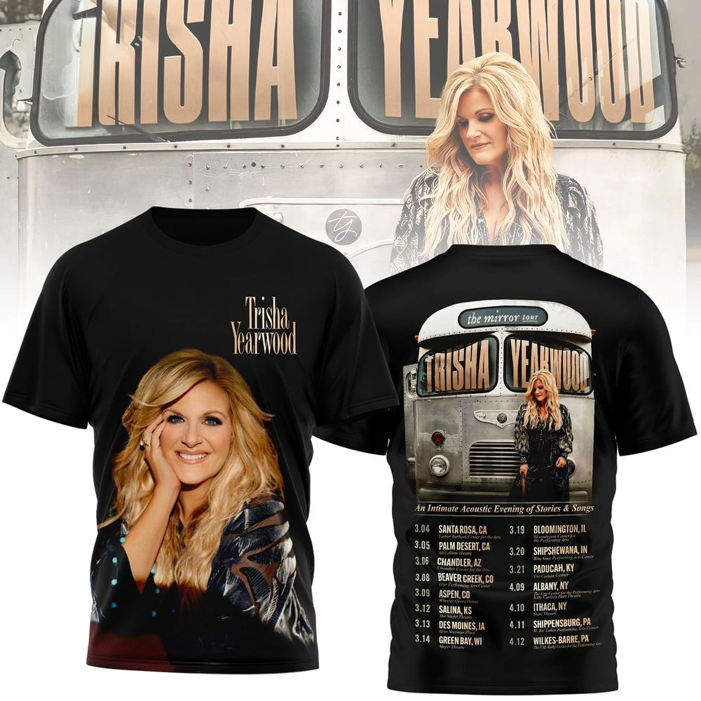 Trisha Yearwood The Mirror Tour T-Shirt Trisha Yearwood Merch Gifts For Wife