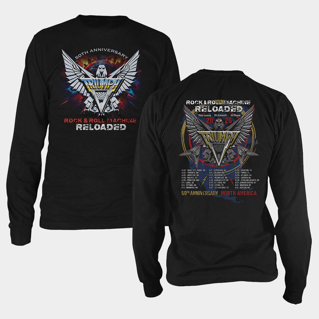 Triumph Merch 2026 Reloaded Tour Long Sleeve T-Shirt Birthday Gift For Dad