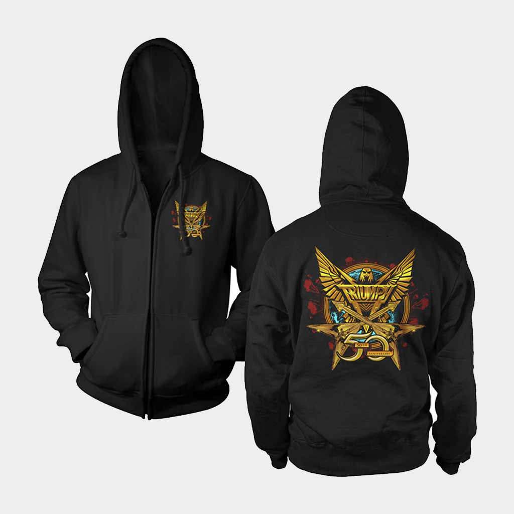 Triumph Merch 50Th Anniversary Zip Up Hoodie Birthday Ideas For Husband