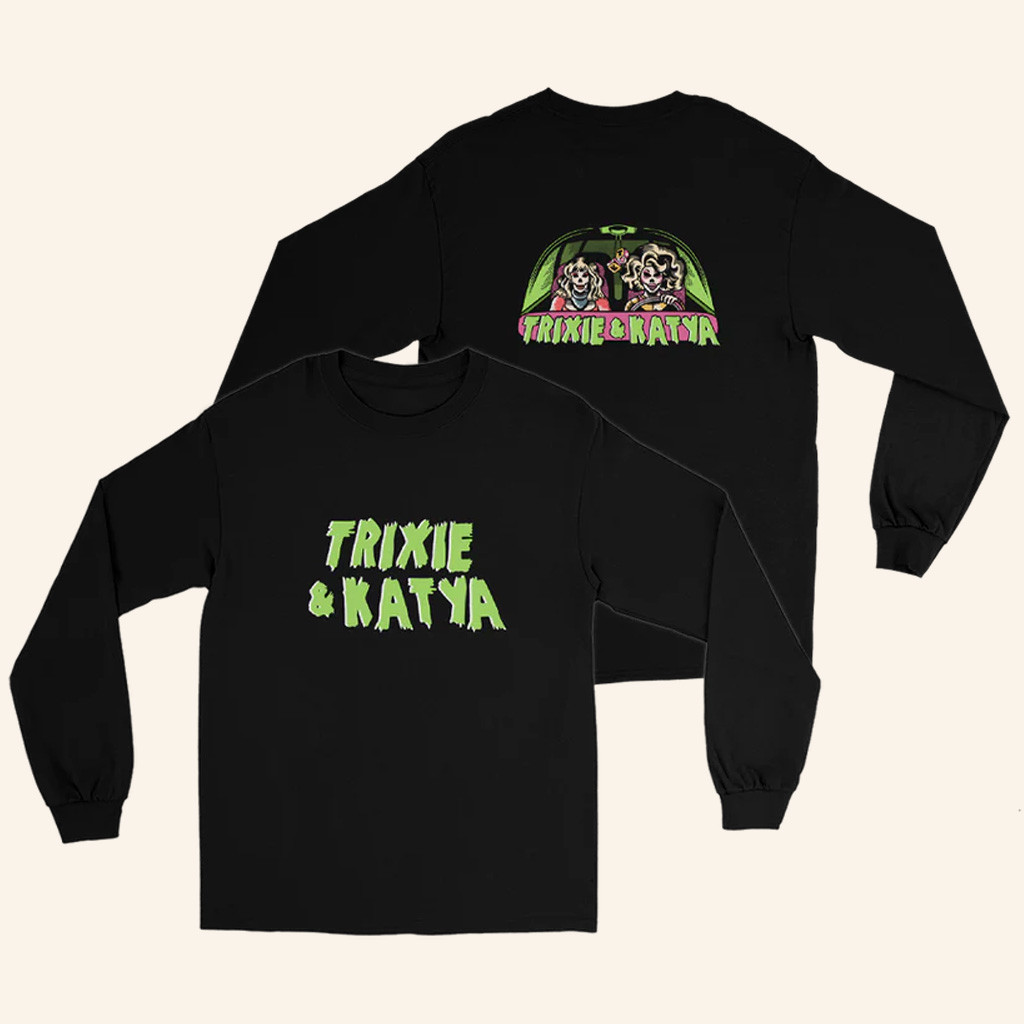 Trixie And Katya Merch Skeleton Long Sleeve Shirt Birthday Gifts For Friends