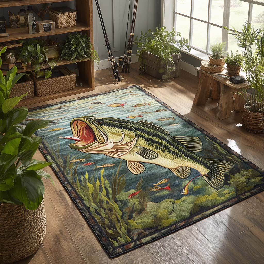 Trophy Catch Area Rug  Indoor Outdoor Rugs Best Christmas Gifts For Women