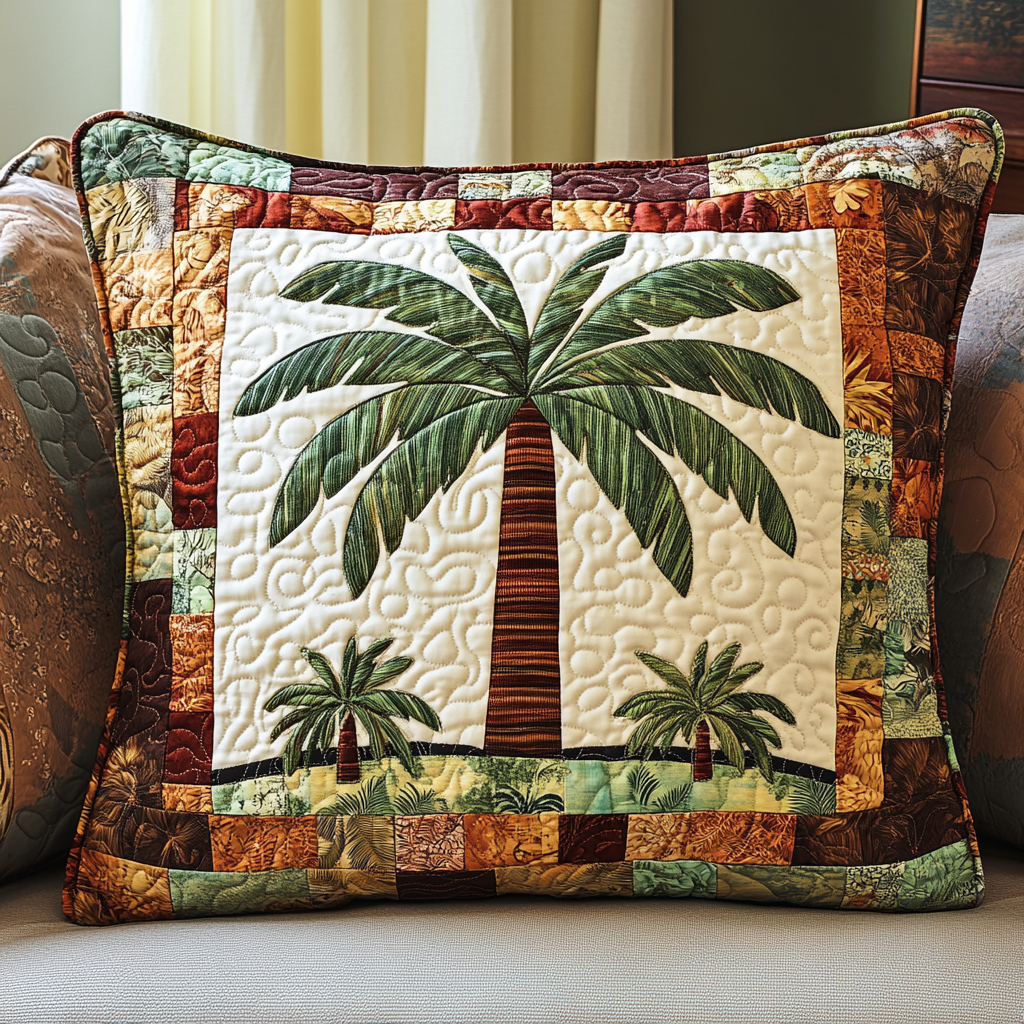 Tropic Touch Quilted Pillow Case Cute Pillow Covers Gifts For Ocean Lovers