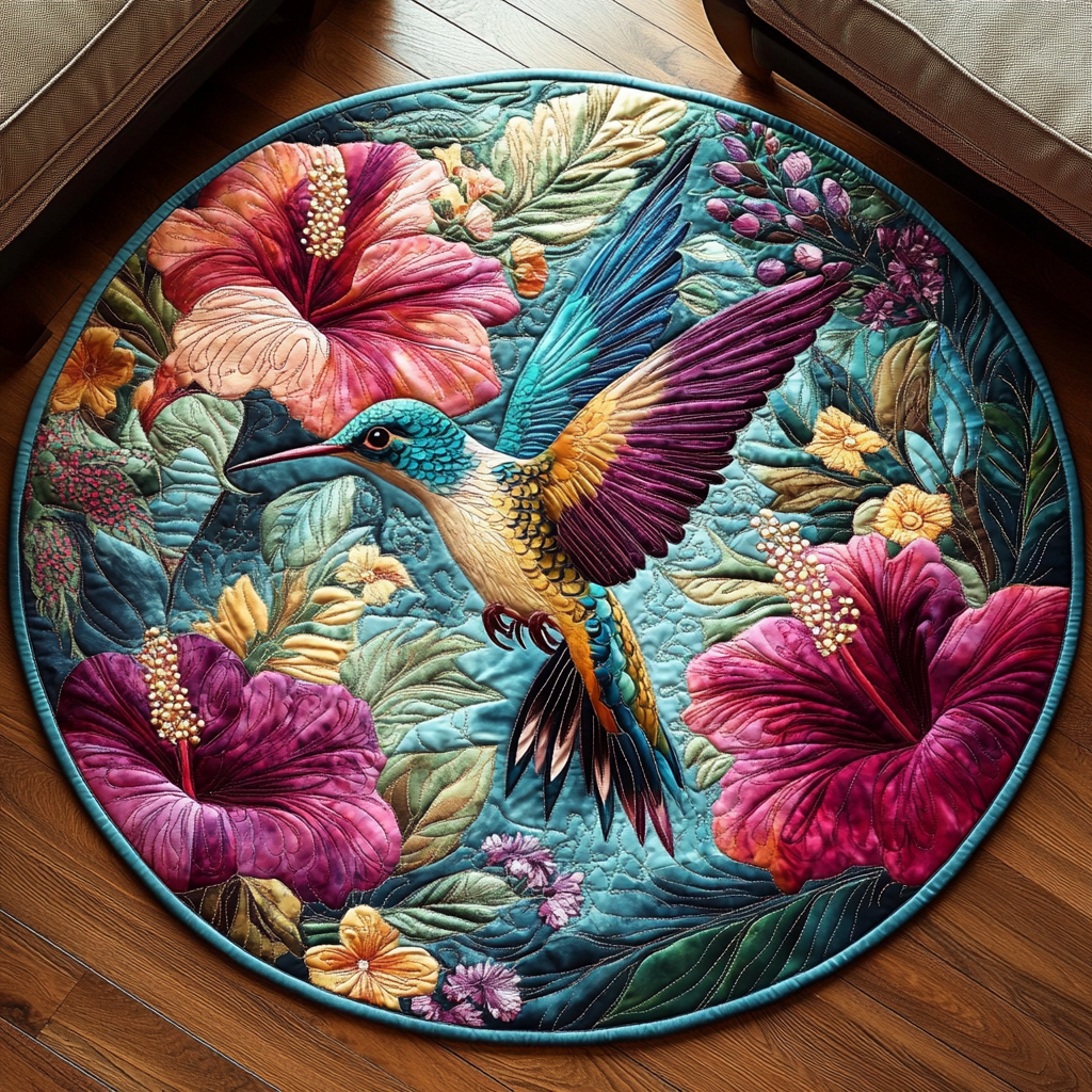 Tropical Ballet Quilted Round Mat Front Entryway Ideas Sunflower Gifts For Her