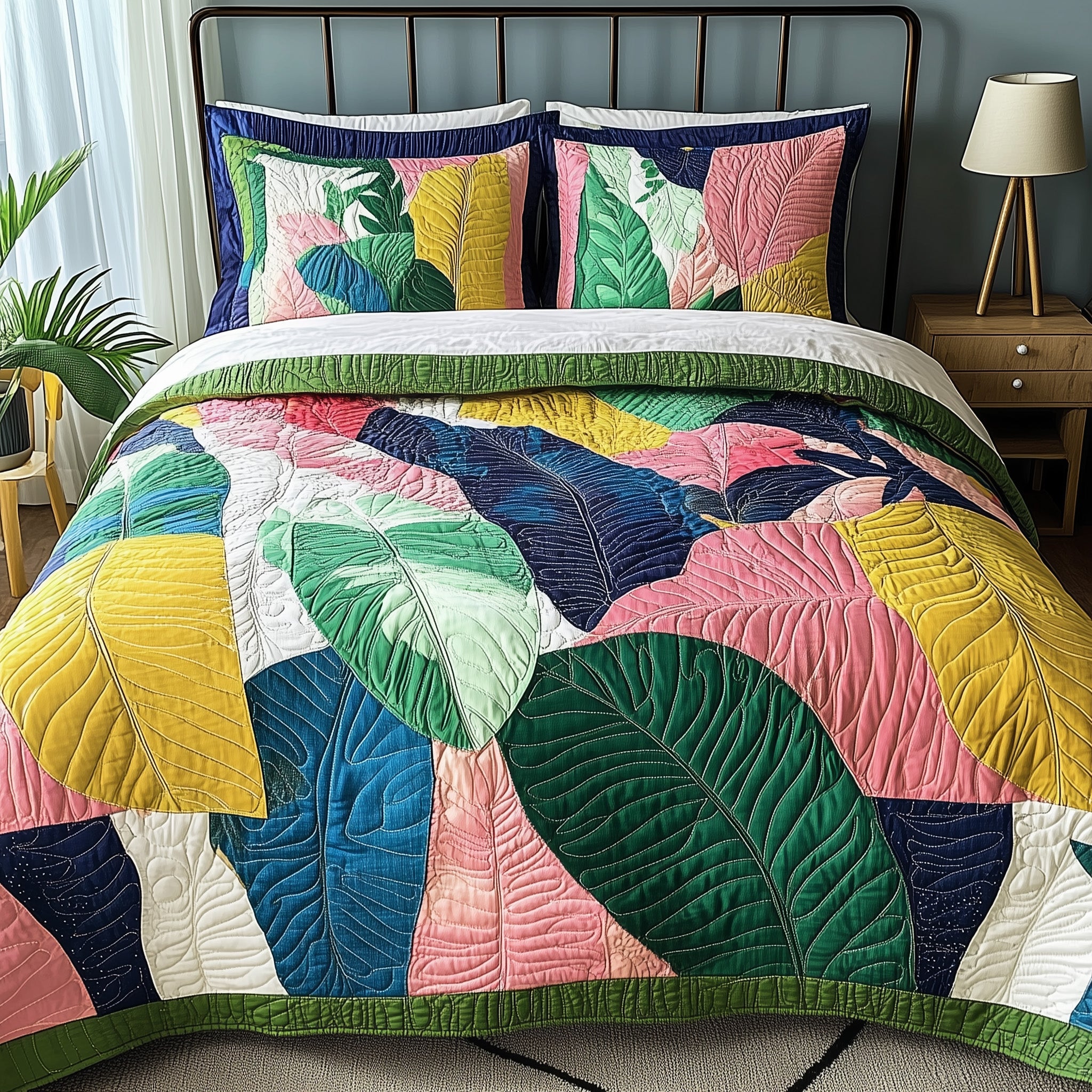 Tropical Dream Quilted Bedding Set Duvet Cover Merchandise Meaningful Anniversary Gifts