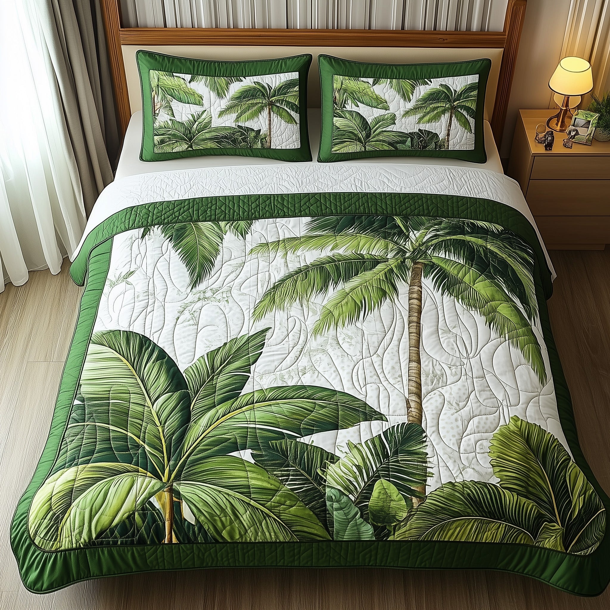 Tropical Dream Quilted Bedding Set Duvet Cover Merchandise Meaningful Birthday Gifts