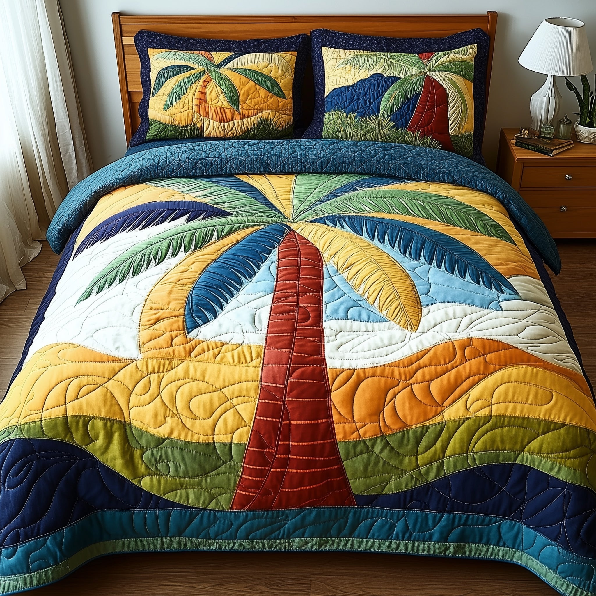 Tropical Dream Quilted Bedding Set Duvet Cover Merchandise Meaningful Gifts For Girlfriend