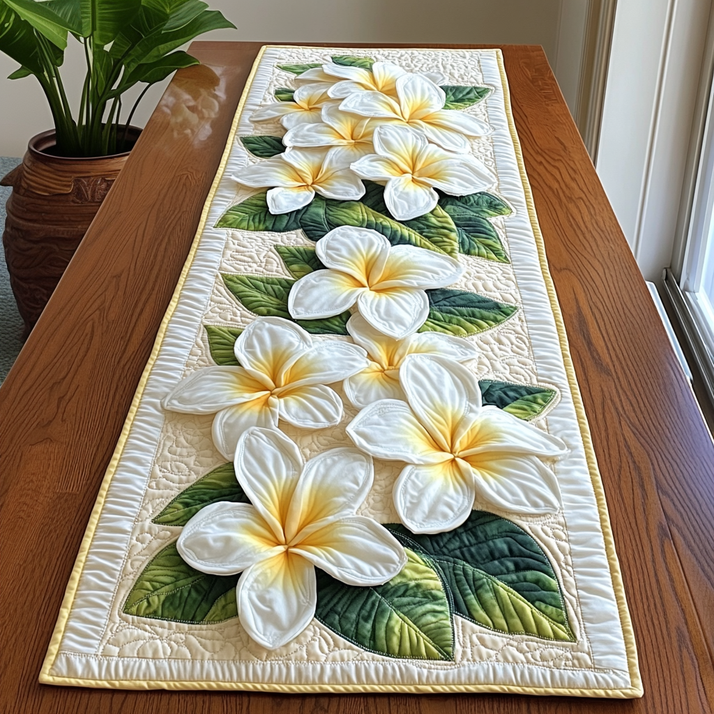 Tropical Escape Quilted Table Runner Dining Table Ideas Christmas Flower Gifts