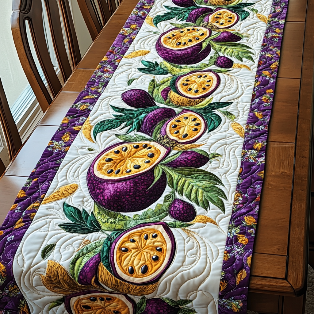 Tropical Passion Quilted Table Runner Hawaii Table Runner Good Gifts For Mom
