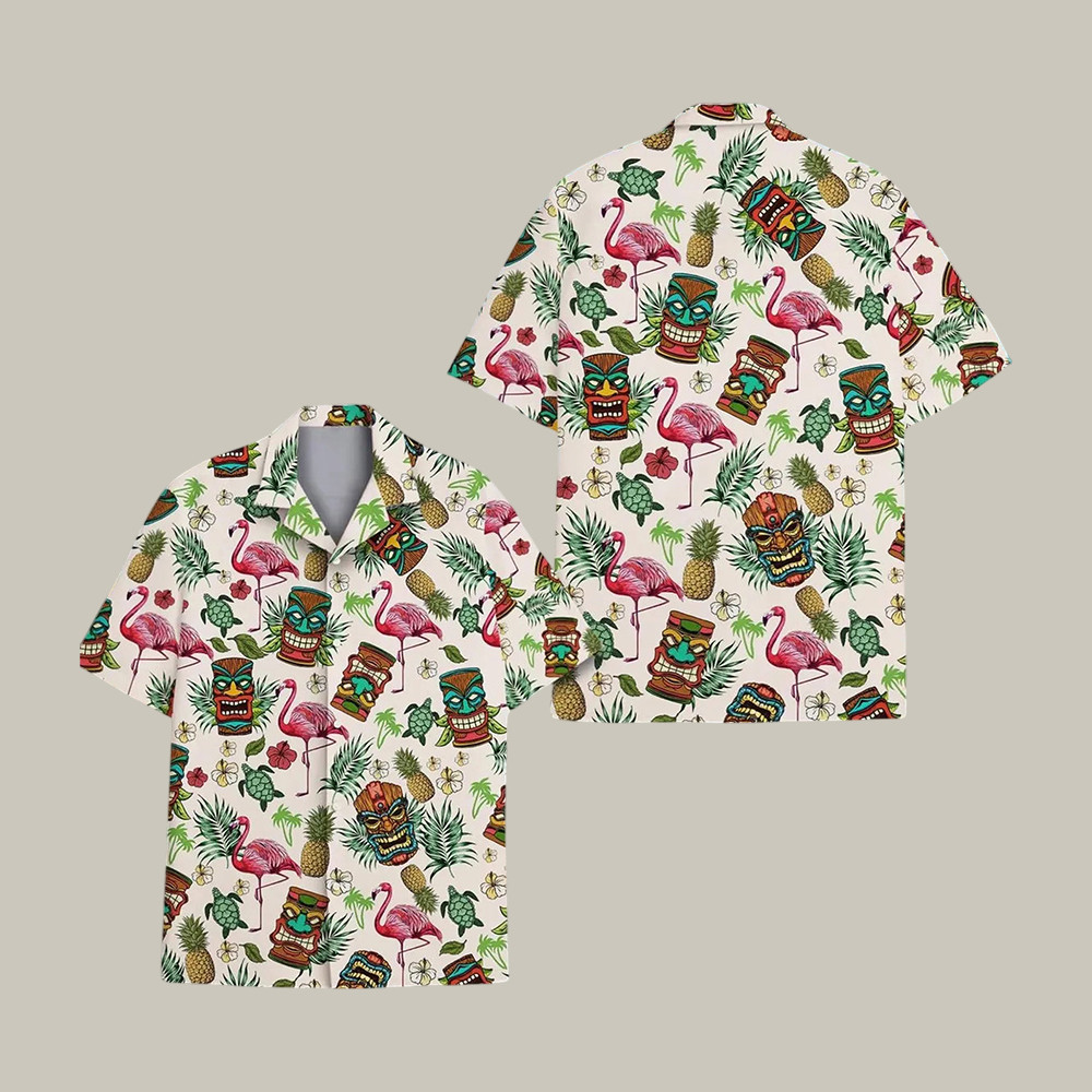 Tropical Tiki Hawaiian Shirt Aloha Beach Party Outfit Present Idea For Father's Day