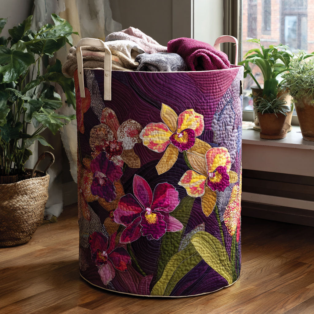 Tropical Velvet Quilted Laundry Basket Halloween Merch Gift