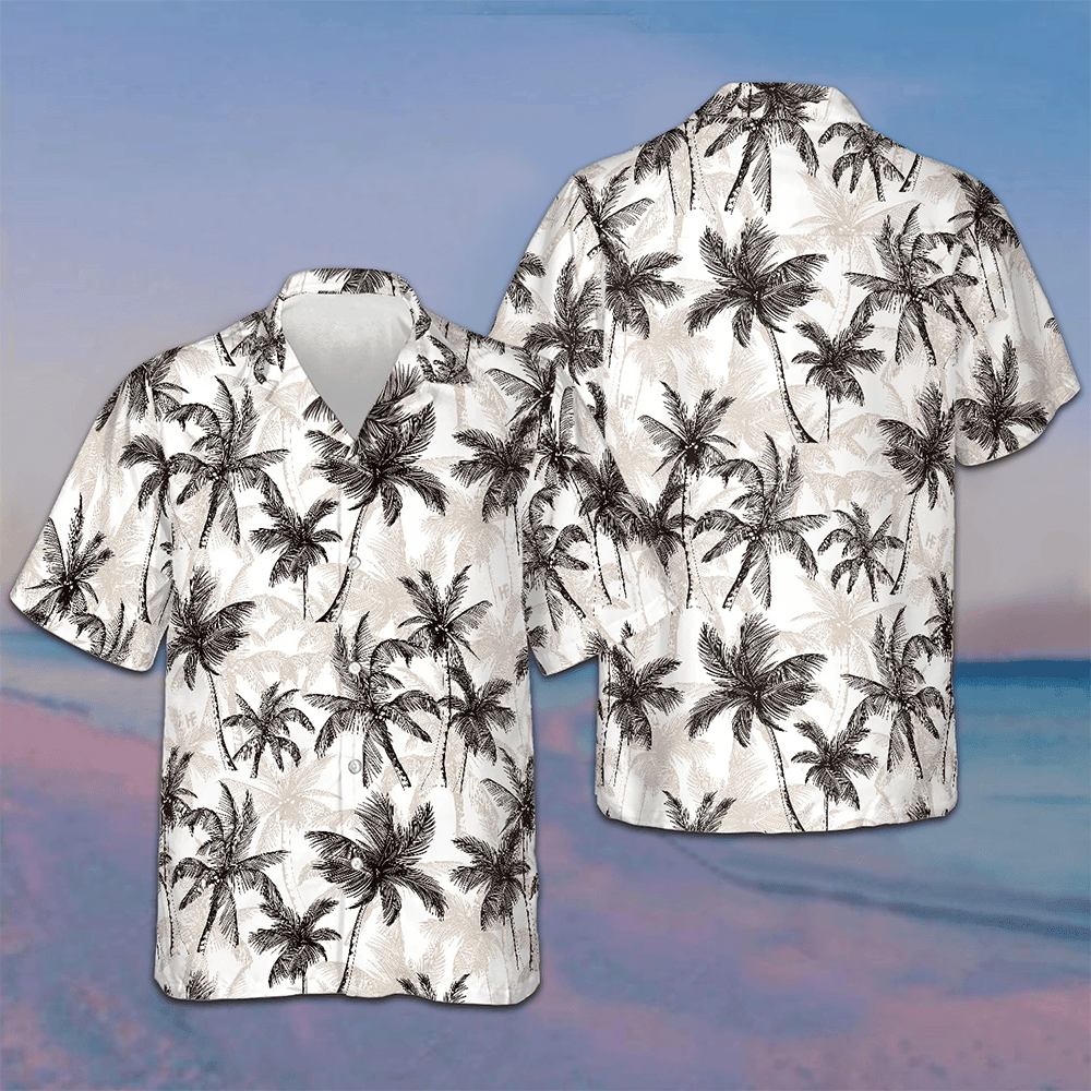 Tropical Vintage Palm Tree Hawaiian Shirt Beach Shirt Button Down Presents For Son Tropical Vintage Palm Tree Hawaiian Shirt Beach Shirt Button Down Presents For Son