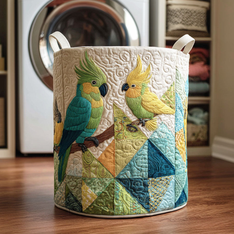 Tropical Wing Quilted Laundry Basket Mother's Day Merch Gift