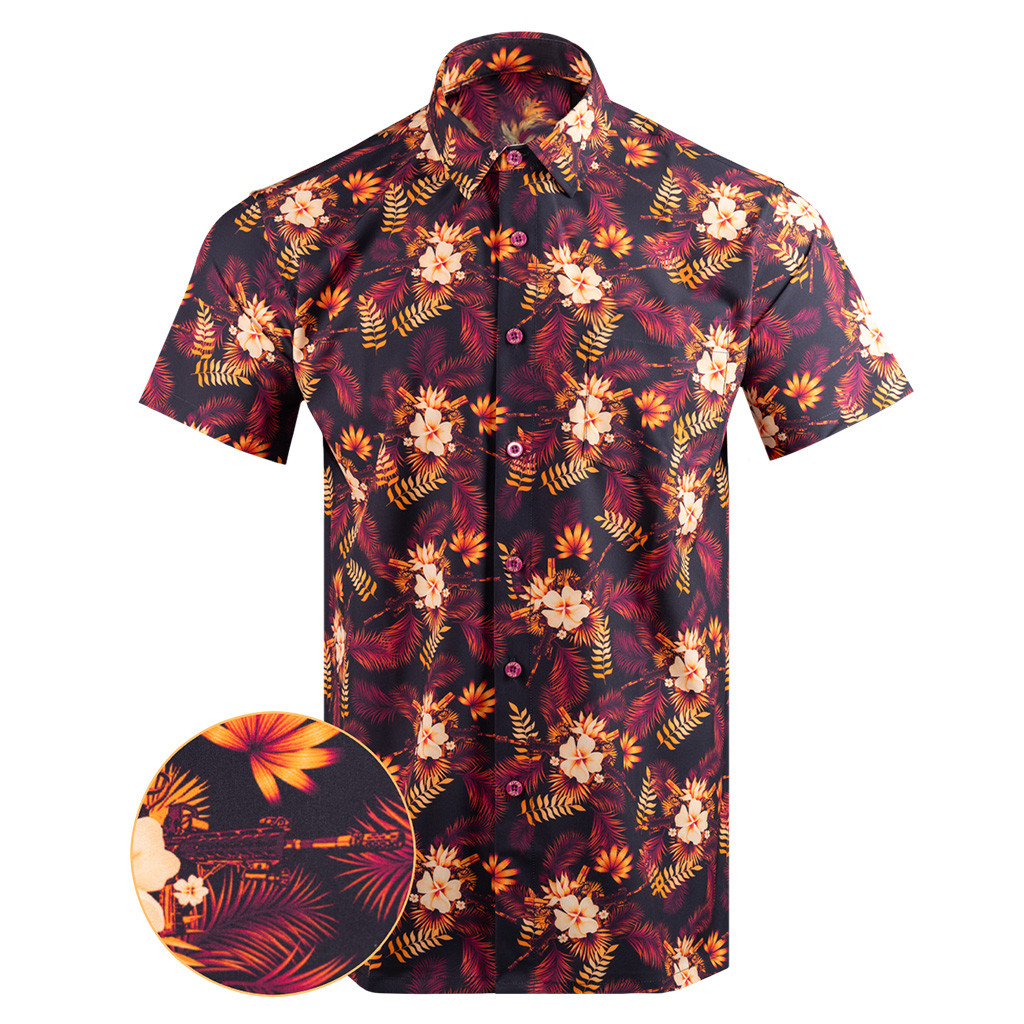 Tropics Maroon Button Down Shirt Tactical Aloha Print Shirt Christmas Ideas For Men Tropics Maroon Button Down Shirt Tactical Aloha Print Shirt Christmas Ideas For Men