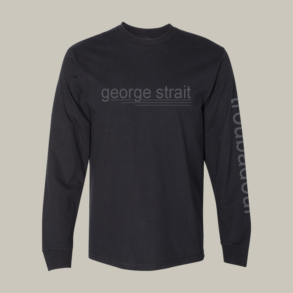 Troubadour George Strait Long Sleeve Shirt Vintage Western Graphic Apparel George Strait Fan Gift
