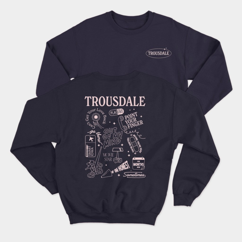 Trousdale Merch Album Art Crewneck Trousdale Sweatshirt Gifts For Music Lovers