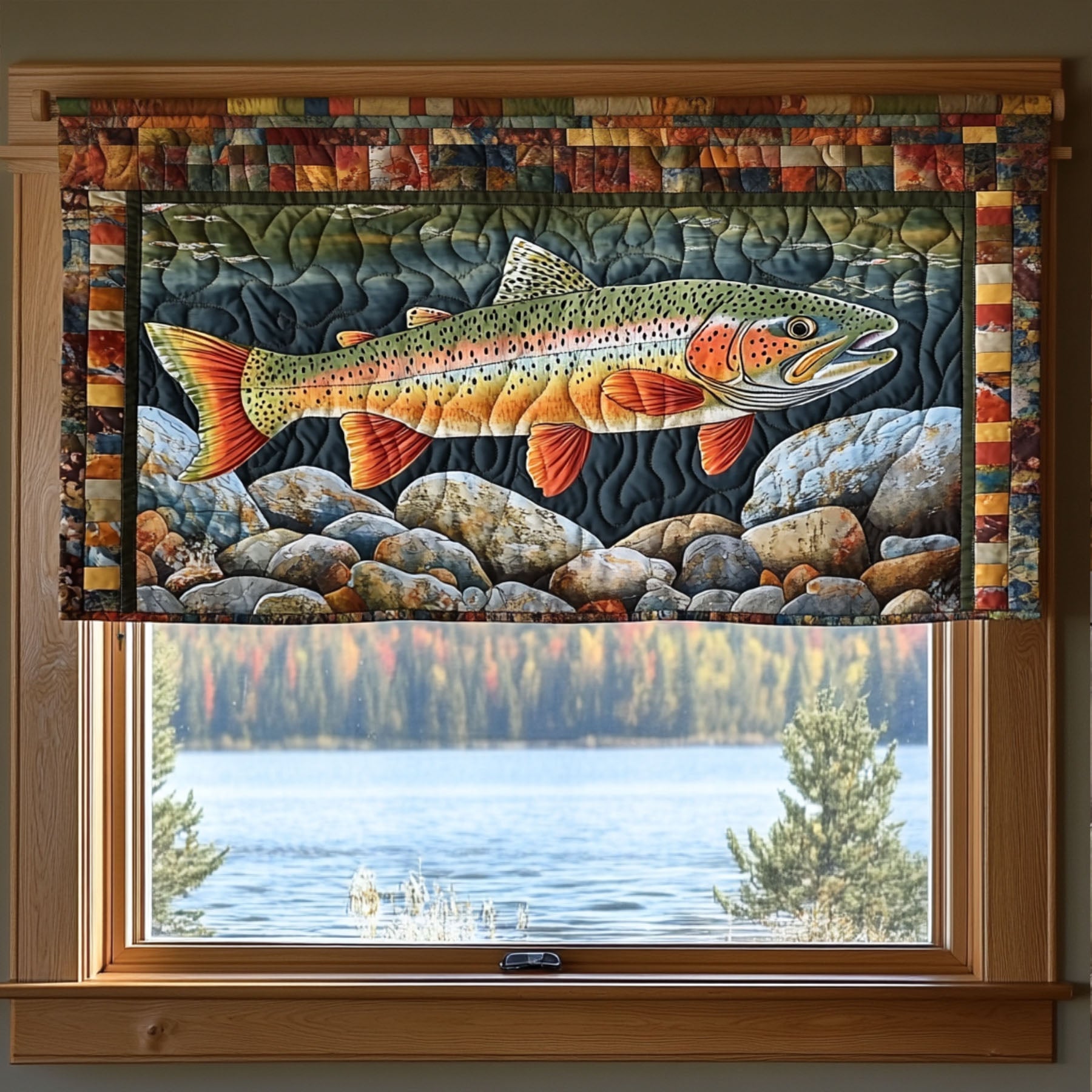 Trout Haven Quilted Valance Handmade Quilted Valance Best Gifts For New Moms