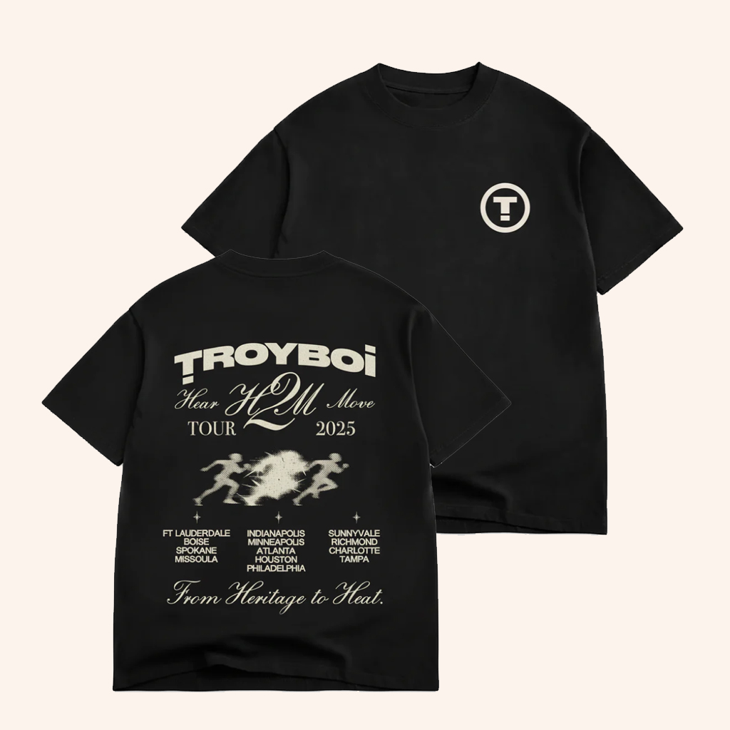 TroyBoi Merch TroyBoi H2m Tour 2025 T-Shirt Birthday Gifts For DJ Fans TroyBoi Merch TroyBoi H2m Tour 2025 T-Shirt Birthday Gifts For DJ Fans