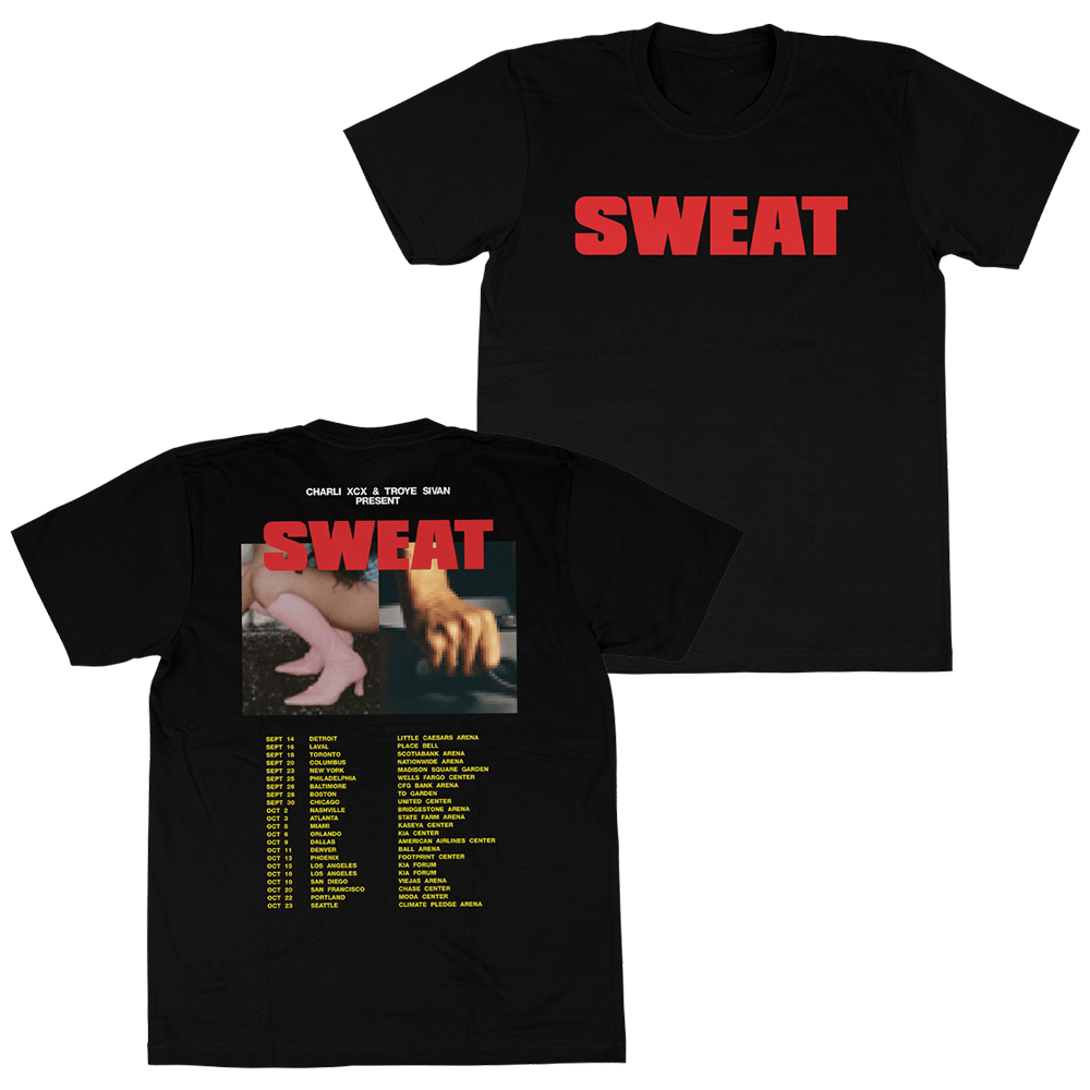Troye Sivan x Charli XCX Sweat Tour Merch Sweat Tour T-Shirt Gifts For Fans Troye Sivan x Charli XCX Sweat Tour Merch Sweat Tour T-Shirt Gifts For Fans