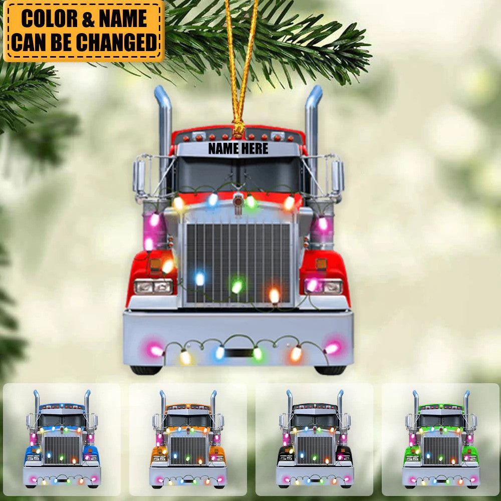 Truck Christmas Ornament Personalized Christmas Ornament  Christmas Gift For Truck Driver