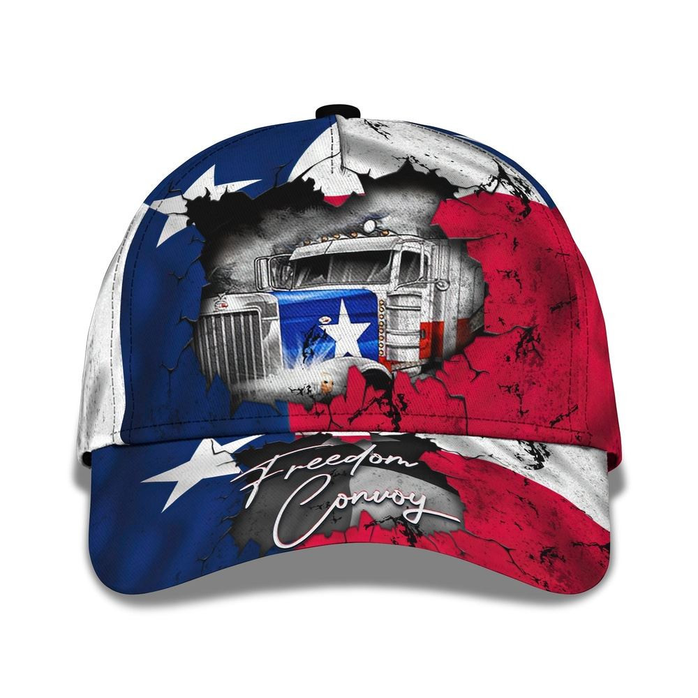 Trucker Freedom Texas Customized Name 3D Cap Farm Cap Farmer Baseball Cap Gift For Farmer