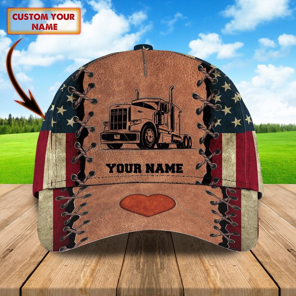 Trucker Love Customized Name 3D Cap Farm Cap Farmer Baseball Cap Gift For Farmer